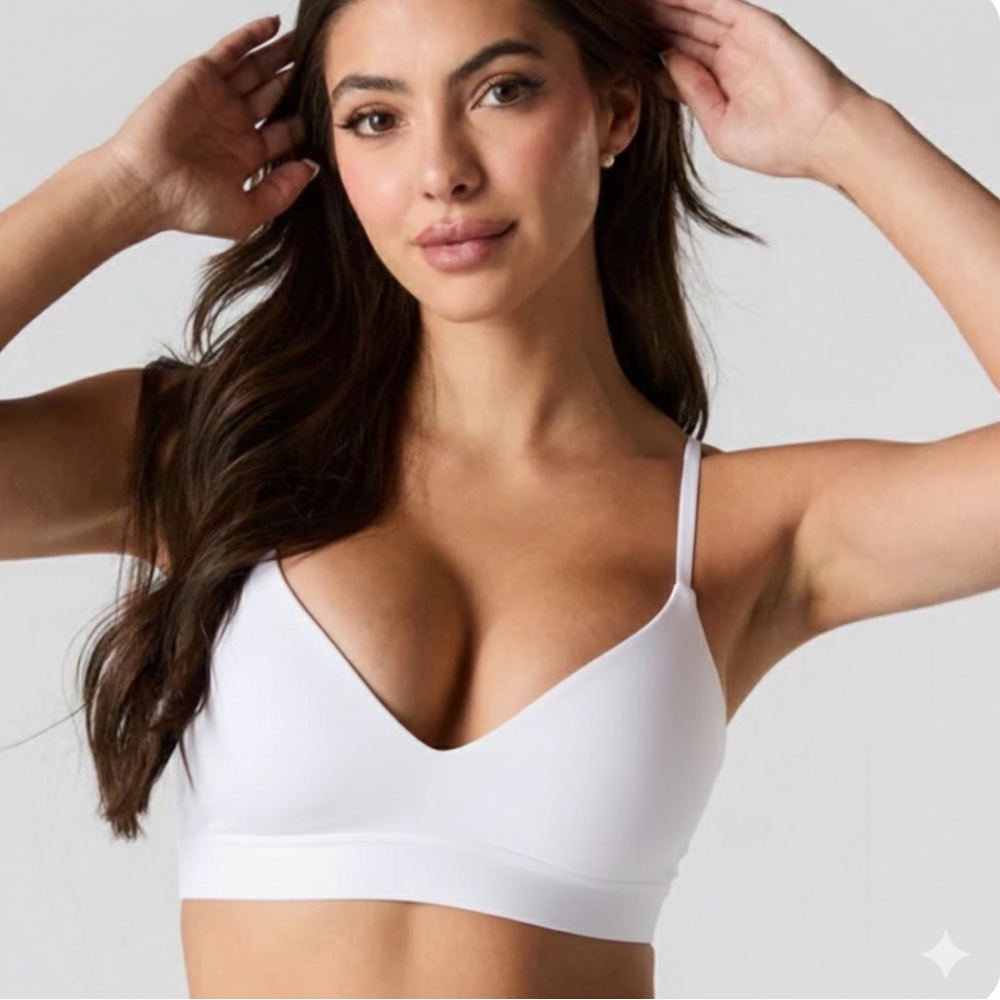 NWT 2 No-Show Push-Up Tank Bra - Wireless - White & Nude
